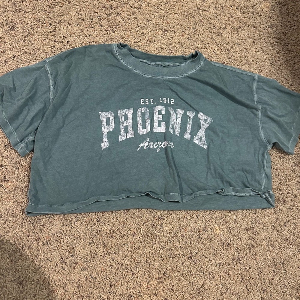 Green Phoenix Arizona Top and Blue Dallas Texas Top and Sage Motorcycle Top